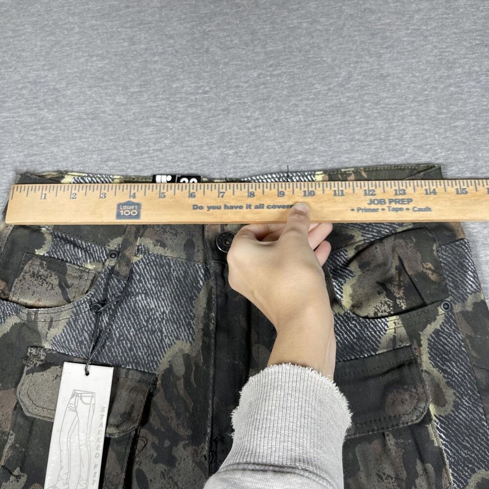 Waimea Cargo Pants Womens 20 Green Camo Stacked Fit Slim Twill Hunter Outdoor - Picture 4 of 14